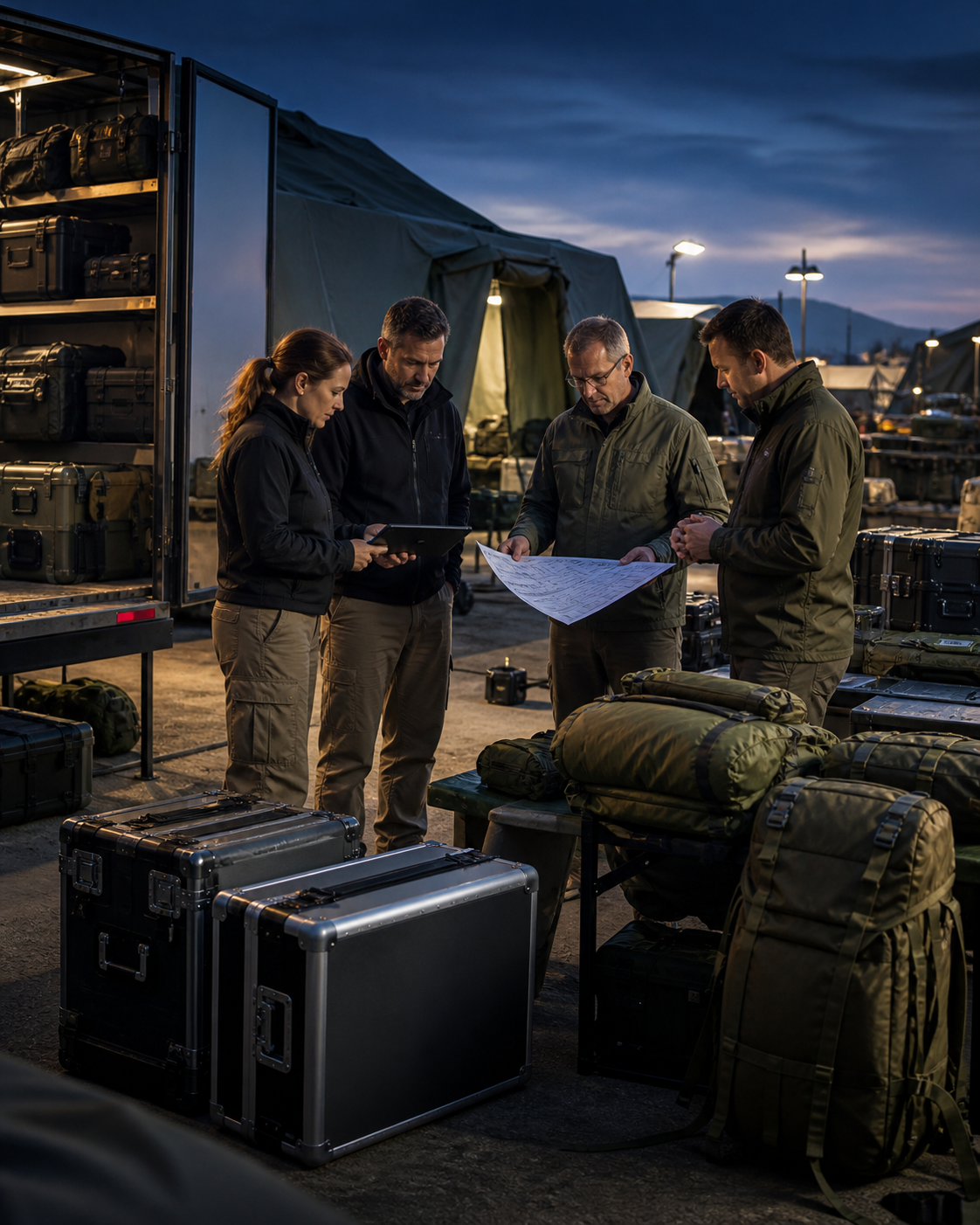 Illustrative defense contractor field integration environment