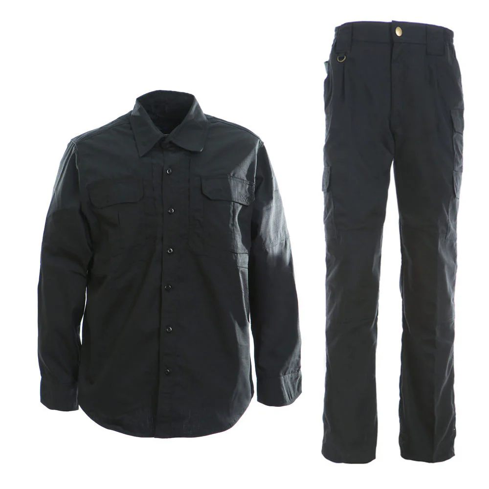 Black Camouflage Ripstop Combat Shirt